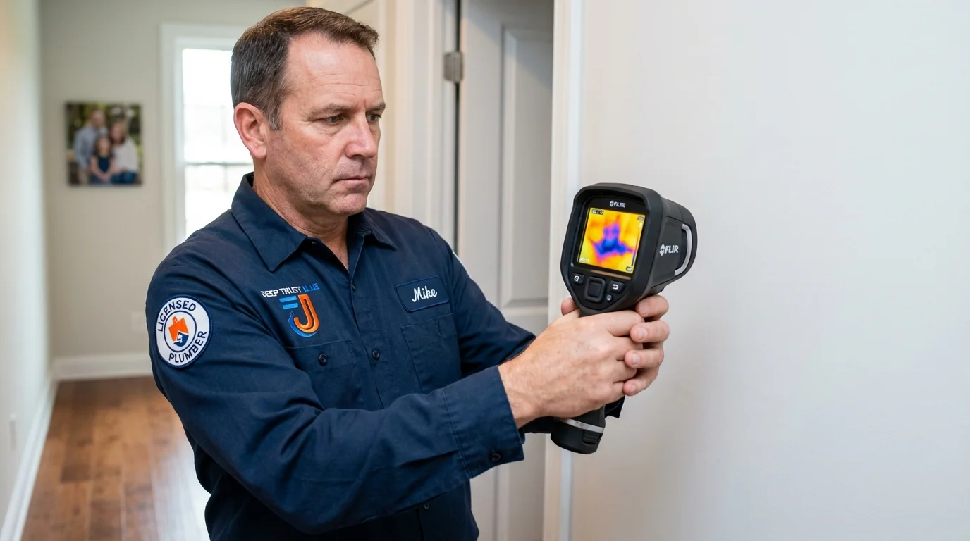 Thermal imaging leak detection by Johns Plumbing LLC in Channahon